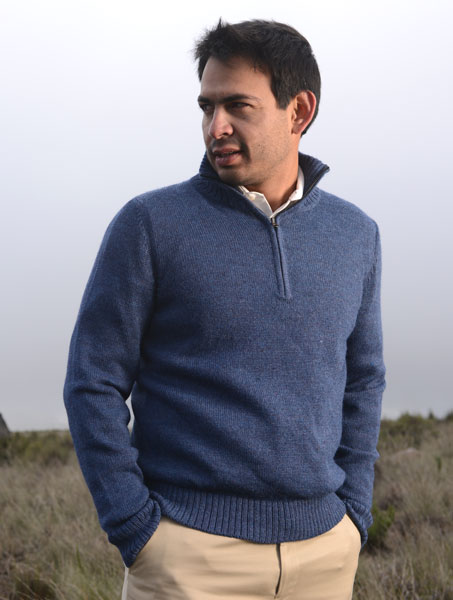 Men's Solid Color Half Zip Sweater – Northwoods Alpacas