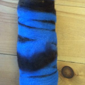 Premium Cria Hand Dyed Blue/Brown Varigated Roving