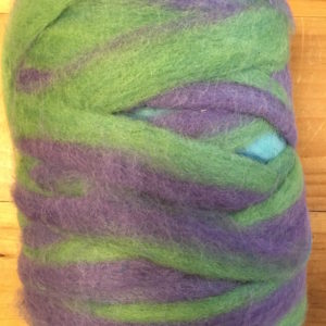 Green / Purple/ Blue Mulit -  Colored Roving