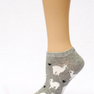 Alpaca Love No-Show Cotton Socks