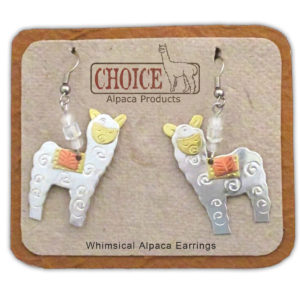 Whimsical Alpaca  Earrings