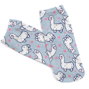 Alpaca Dreams of Love Socks