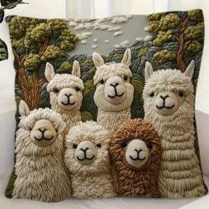 Alpacas Throw Pillow