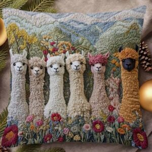 Alpaca Herd Pillow