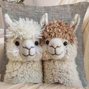 Alpaca Best Friends pillow